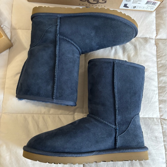 New Classic Short Navy Ugg Boots - Picture 12 of 13